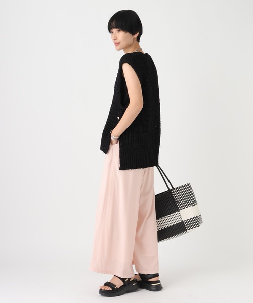 Elura(エルーラ)の「シャリサラワイドパンツ<低身長サイズあり>/661819(その他パンツ・レディース・ライトピンク/ネイビー/ダークブラウン/ベージュ・MEDIUM/FREE(S)/LARGE/SMALL)」の16枚目の写真