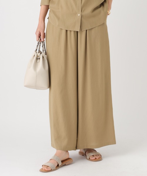 Elura(エルーラ)の「シャリサラワイドパンツ<低身長サイズあり>/661819(その他パンツ・レディース・ライトピンク/ネイビー/ダークブラウン/ベージュ・MEDIUM/FREE(S)/LARGE/SMALL)」の21枚目の写真