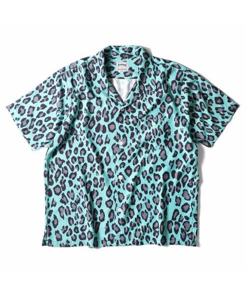 HOUSTON（ヒューストン）の「【26SS新色追加】HOUSTON ヒューストン LEOPARD ALOHA SHIRT レオパード アロハシャツ / 開襟シャツ（シャツ/ブラウス・メンズ・ターコイズブルー/オフホワイト/ライム/パープル/ベージュ/チャコール・XL/L/M/XXL）」の12枚目の写真