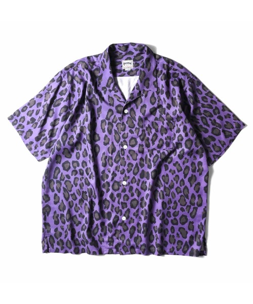 HOUSTON（ヒューストン）の「【26SS新色追加】HOUSTON ヒューストン LEOPARD ALOHA SHIRT レオパード アロハシャツ / 開襟シャツ（シャツ/ブラウス・メンズ・ターコイズブルー/オフホワイト/ライム/パープル/ベージュ/チャコール・XL/L/M/XXL）」の13枚目の写真