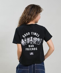 【ムラサキスポーツ限定】LURKING CLASS/ラーキングクラス 半袖 Tシャツ クロップド丈 GOOD TIMES 2 RAGLN MINI ST26STM04W