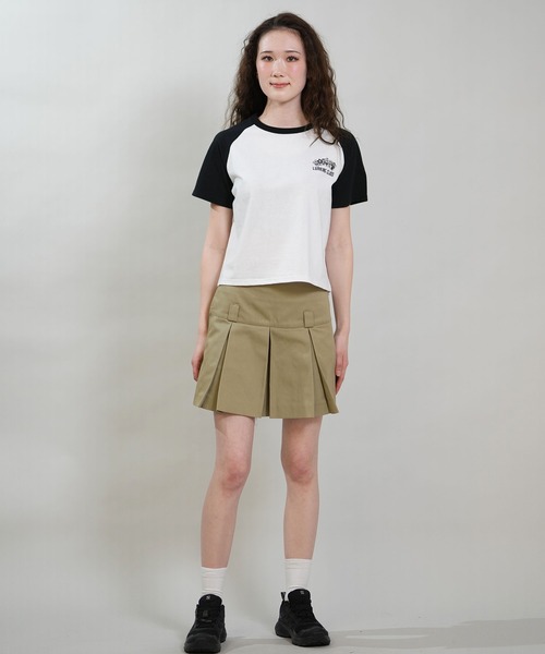 LURKING CLASS(ラーキングクラス)の「【ムラサキスポーツ限定】LURKING CLASS/ラーキングクラス 半袖 Tシャツ クロップド丈 GOOD TIMES 2 RAGLN MINI ST26STM04W(Tシャツ/カットソー・レディース・ブラック×ホワイト/ホワイト×ブラック・L/M)」の6枚目の写真