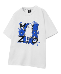 モズクラウド オーバーサイズ 半袖Tシャツ ホワイト