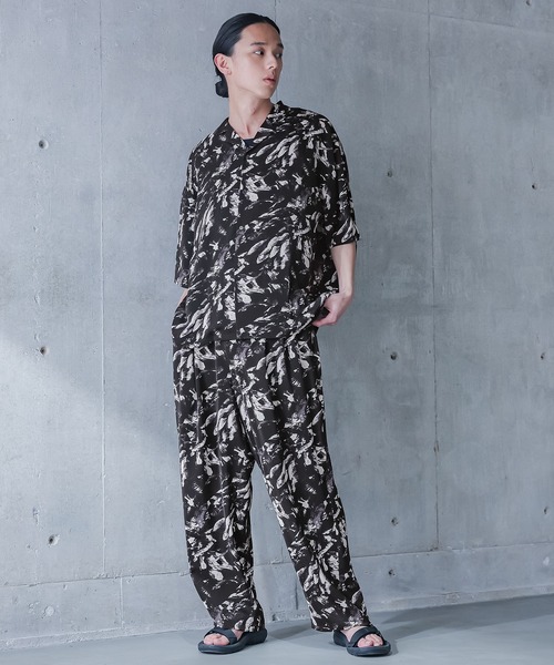 MDR(エムディアール)の「グラフィカルプリントカラーシャツ【セットアップ対応】(シャツ/ブラウス・メンズ・グリーン/ブラック・L/M)」の19枚目の写真