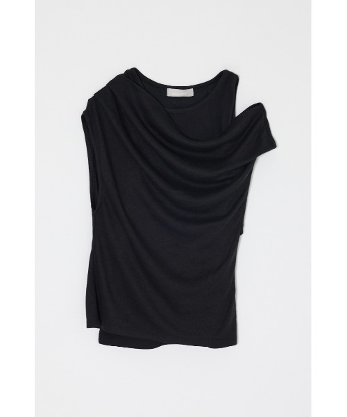 MOUSSY（マウジー）の「LAYERED OFF SHOULDER トップス（Tシャツ/カットソー・レディース・ミント/アイボリー/ブラック/杢グレー・FREE）」の12枚目の写真