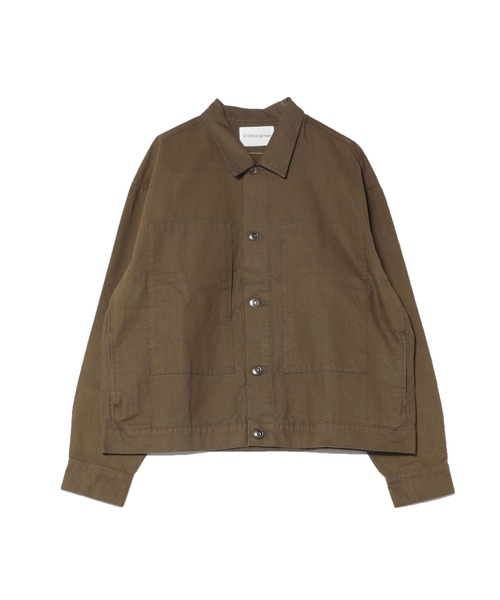 le cercle ADAM ET ROPE'(ルセルクルアダムエロペ)の「ダックブルゾン(ブルゾン・レディース・ブラック/オリーブ/ベージュ・L/LL/M)」の2枚目の写真