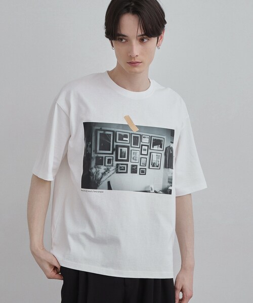 tk.TAKEO KIKUCHI(ティーケータケオキクチ)の「フォトTシャツ(Tシャツ/カットソー・メンズ・ホワイト系2/ホワイト系1/ホワイト・02/03/04)」の3枚目の写真