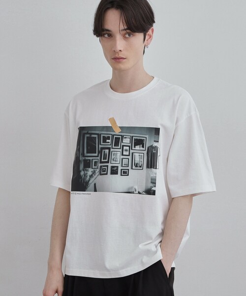 tk.TAKEO KIKUCHI(ティーケータケオキクチ)の「フォトTシャツ(Tシャツ/カットソー・メンズ・ホワイト系2/ホワイト系1/ホワイト・02/03/04)」の4枚目の写真