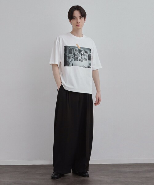 tk.TAKEO KIKUCHI(ティーケータケオキクチ)の「フォトTシャツ(Tシャツ/カットソー・メンズ・ホワイト系2/ホワイト系1/ホワイト・02/03/04)」の6枚目の写真
