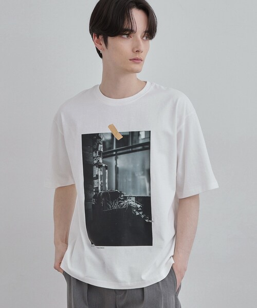 tk.TAKEO KIKUCHI(ティーケータケオキクチ)の「フォトTシャツ(Tシャツ/カットソー・メンズ・ホワイト系2/ホワイト系1/ホワイト・02/03/04)」の8枚目の写真
