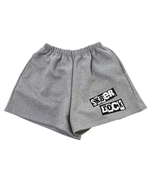 Sk8er rock Wide Sweat Shorts ((melange gray))