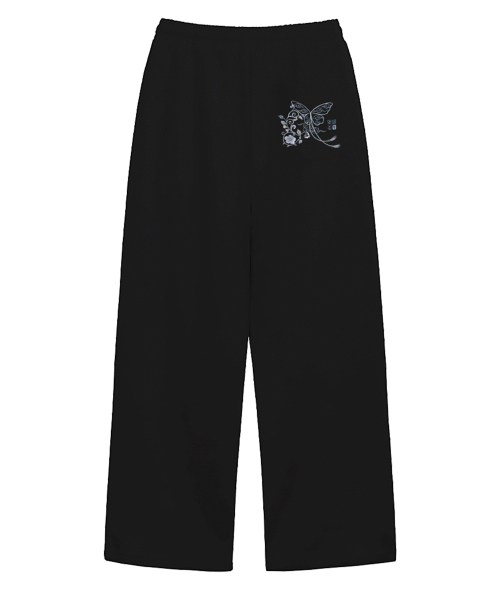 RANDOMOFF(ランダムオフ)の「NACRE GLOW ONE TUCK WIDE SWEAT PANTS (2color)(スウェットパンツ・レディース・ライトグレー/ブラック・SMALL/MEDIUM/LARGE)」の4枚目の写真