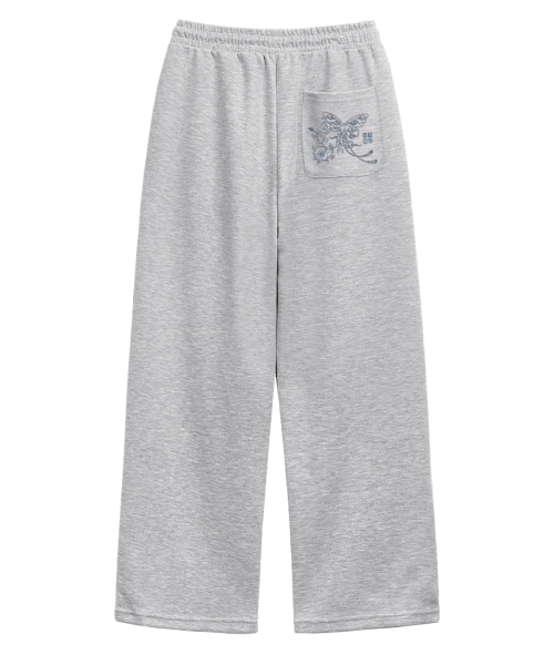 RANDOMOFF(ランダムオフ)の「NACRE GLOW ONE TUCK WIDE SWEAT PANTS (2color)(スウェットパンツ・レディース・ライトグレー/ブラック・SMALL/MEDIUM/LARGE)」の6枚目の写真