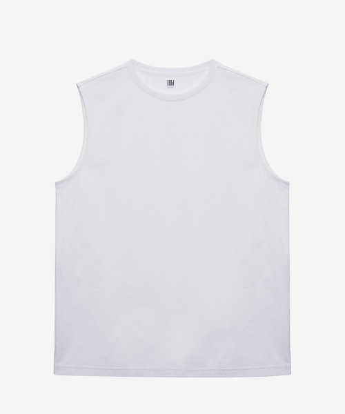MINDBRIDGE(マインドブリッジ)の「ドゥグッド_ソロナクールタッチレギュラーフィットスリーブレス - 2カラー(Tシャツ/カットソー・メンズ・ブラック/ホワイト・95/100/105/110)」の4枚目の写真