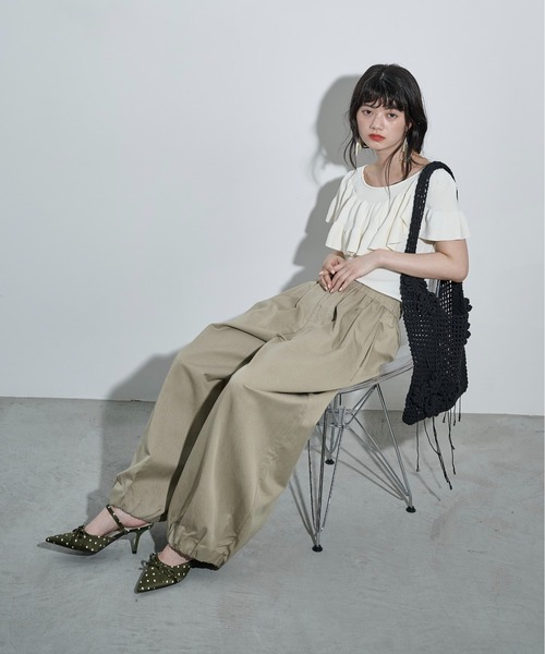 THE YOn（ザヨン）の「フラワーモチーフワンハンドルメッシュトート（トートバッグ・レディース・ベージュ/ブラック/アイボリー・FREE）」の18枚目の写真