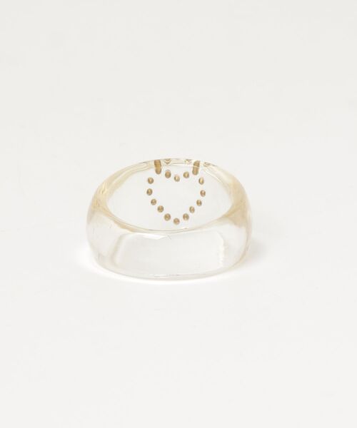 Vipoa(ヴィポア)の「Heartdesign clear ring(リング・レディース・クリア・ONE SIZE)」の9枚目の写真