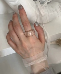 Heartdesign clear ring