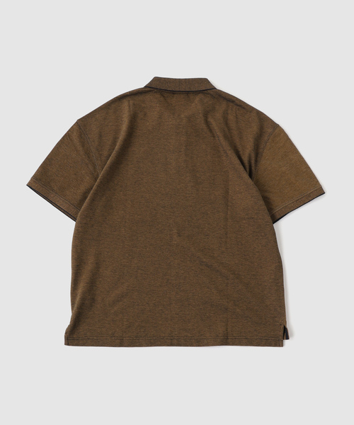 Polar Skate Co.（ポーラースケートカンパニー）の「POLAR SKATE CO. / ポーラースケートカンパニーSurf ポロ Shirt | Pique（ポロシャツ・メンズ・ブラウン・SMALL/MEDIUM）」の2枚目の写真