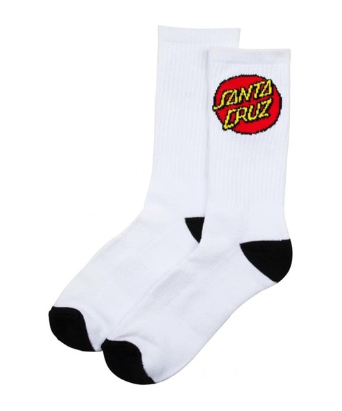 SANTA CRUZ(サンタクルーズ)の「SANTACRUZ/サンタクルーズ ソックス CLASSIC DOT SOCKS 2足組 502262902(ソックス/靴下・メンズ・ホワイト×ブラック・FREE)」の7枚目の写真