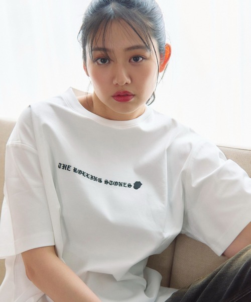 JACKROSE（ジャックローズ）の「B-TRS-シルケット天竺・リップス＆タン・ラインストーンSSTEE（Tシャツ/カットソー・メンズ・ブラック/ホワイト・M/L/XL）」の4枚目の写真