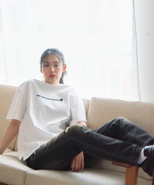JACKROSE（ジャックローズ）の「B-TRS-シルケット天竺・リップス＆タン・ラインストーンSSTEE（Tシャツ/カットソー・メンズ・ブラック/ホワイト・M/L/XL）」の8枚目の写真
