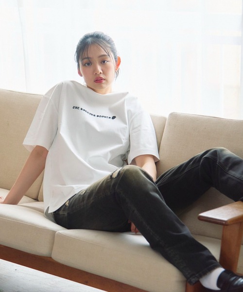 JACKROSE（ジャックローズ）の「B-TRS-シルケット天竺・リップス＆タン・ラインストーンSSTEE（Tシャツ/カットソー・メンズ・ブラック/ホワイト・M/L/XL）」の11枚目の写真