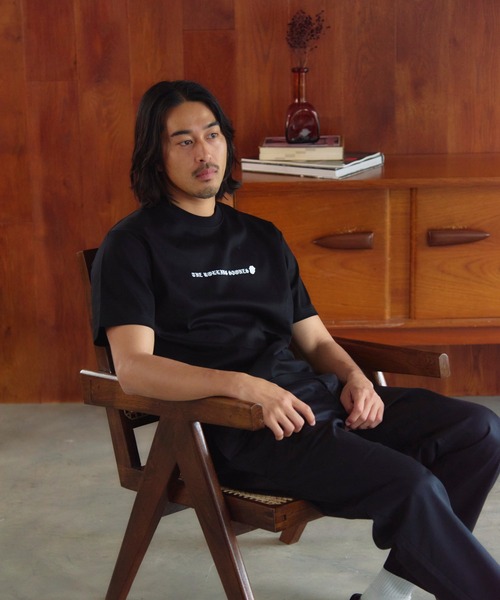 JACKROSE（ジャックローズ）の「B-TRS-シルケット天竺・リップス＆タン・ラインストーンSSTEE（Tシャツ/カットソー・メンズ・ブラック/ホワイト・M/L/XL）」の20枚目の写真