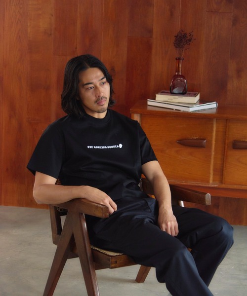 JACKROSE（ジャックローズ）の「B-TRS-シルケット天竺・リップス＆タン・ラインストーンSSTEE（Tシャツ/カットソー・メンズ・ブラック/ホワイト・M/L/XL）」の21枚目の写真