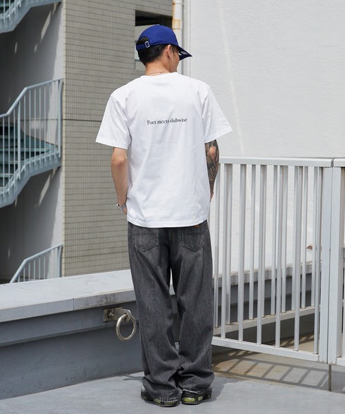 POET MEETS DUBWISE(ポエットミーツダブワイズ)の「POET MEETS DUBWISE/ポエットミーツダブワイズ LOST AND FOUND T-Shirt 2026年 夏 夏服(Tシャツ/カットソー・メンズ・ホワイト/ブラック・M/L/XL)」の10枚目の写真