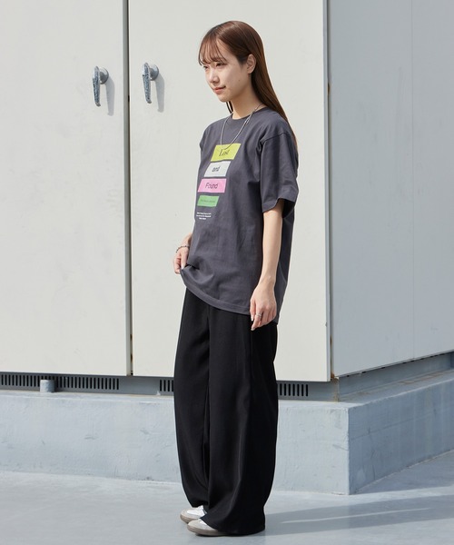 POET MEETS DUBWISE(ポエットミーツダブワイズ)の「POET MEETS DUBWISE/ポエットミーツダブワイズ LOST AND FOUND T-Shirt 2026年 夏 夏服(Tシャツ/カットソー・メンズ・ホワイト/ブラック・M/L/XL)」の18枚目の写真