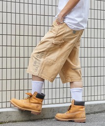 Liberaiders/リベレイダース HANDWRITING CANVAS WORK SHORTS ダブルニー ペイントデザイン ワークショーツ 秋 秋服 2026年秋冬