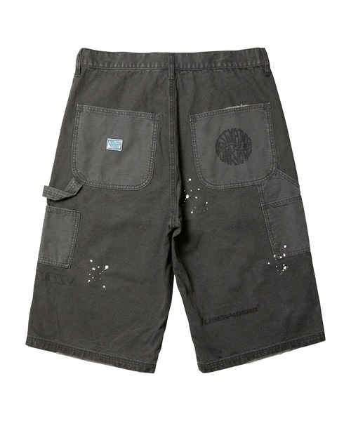 Liberaiders(リベレイダース)の「Liberaiders/リベレイダース HANDWRITING CANVAS WORK SHORTS ダブルニー ペイントデザイン ワークショーツ 秋 秋服 2026年秋冬(デニムパンツ・メンズ・ブラック/ベージュ・30/32/34)」の3枚目の写真