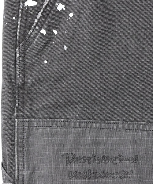 Liberaiders(リベレイダース)の「Liberaiders/リベレイダース HANDWRITING CANVAS WORK SHORTS ダブルニー ペイントデザイン ワークショーツ 秋 秋服 2026年秋冬(デニムパンツ・メンズ・ブラック/ベージュ・30/32/34)」の15枚目の写真