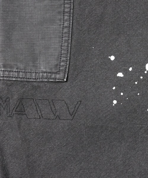 Liberaiders(リベレイダース)の「Liberaiders/リベレイダース HANDWRITING CANVAS WORK SHORTS ダブルニー ペイントデザイン ワークショーツ 秋 秋服 2026年秋冬(デニムパンツ・メンズ・ブラック/ベージュ・30/32/34)」の22枚目の写真