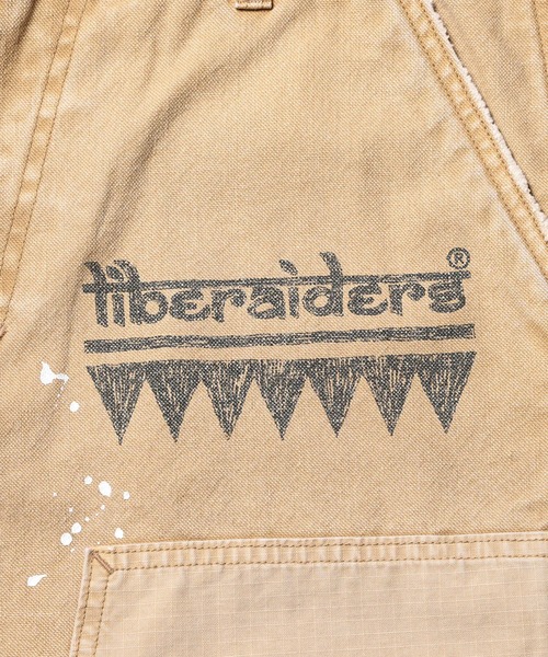 Liberaiders(リベレイダース)の「Liberaiders/リベレイダース HANDWRITING CANVAS WORK SHORTS ダブルニー ペイントデザイン ワークショーツ 秋 秋服 2026年秋冬(デニムパンツ・メンズ・ブラック/ベージュ・30/32/34)」の16枚目の写真