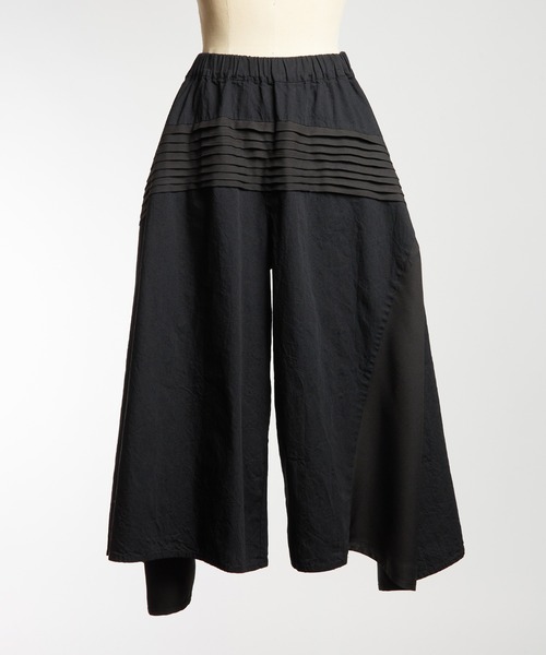 gomme(ゴム)の「デニムタックパンツ(デニムパンツ・レディース・ブラック/インディゴブルー・MEDIUM)」の12枚目の写真