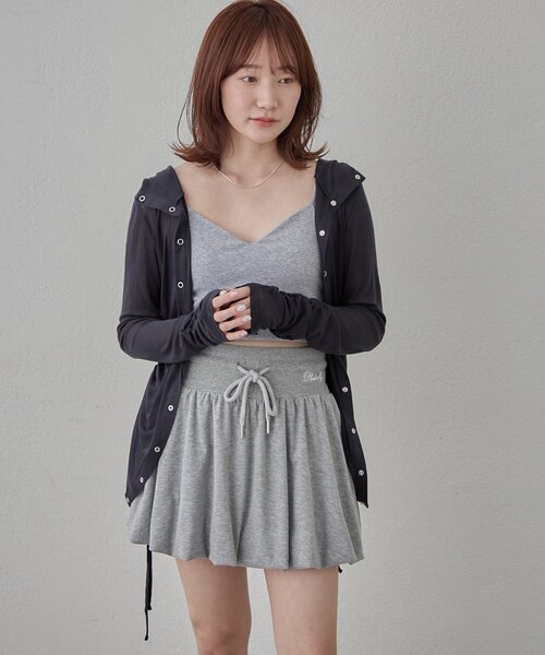 mline（エムライン）の「[mline]ギャザーフーディーパーカー（Tシャツ/カットソー・レディース・ピンク/ネイビー/ブルー/オフホワイト/グレー・FREE）」の16枚目の写真
