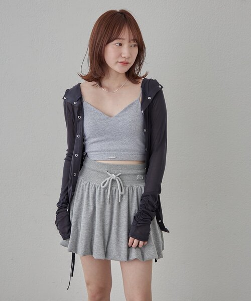 mline（エムライン）の「[mline]ギャザーフーディーパーカー（Tシャツ/カットソー・レディース・ピンク/ネイビー/ブルー/オフホワイト/グレー・FREE）」の17枚目の写真
