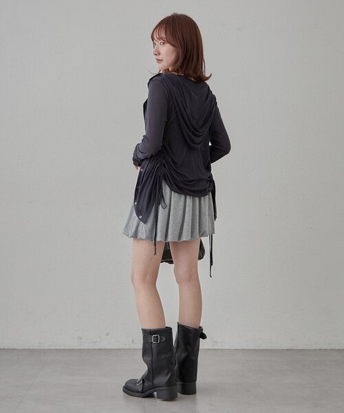 mline（エムライン）の「[mline]ギャザーフーディーパーカー（Tシャツ/カットソー・レディース・ピンク/ネイビー/ブルー/オフホワイト/グレー・FREE）」の20枚目の写真