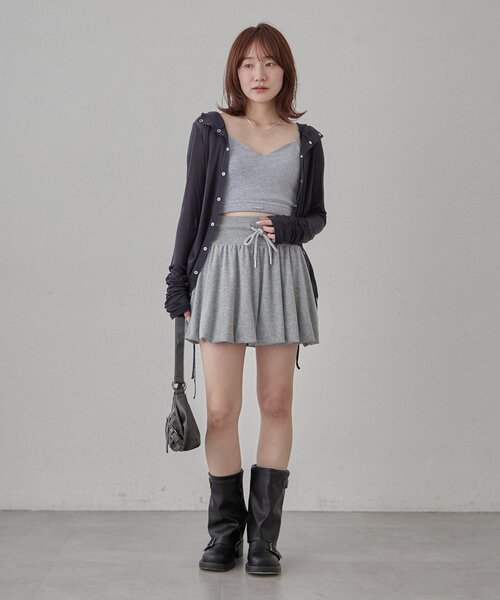 mline（エムライン）の「[mline]ギャザーフーディーパーカー（Tシャツ/カットソー・レディース・ピンク/ネイビー/ブルー/オフホワイト/グレー・FREE）」の21枚目の写真