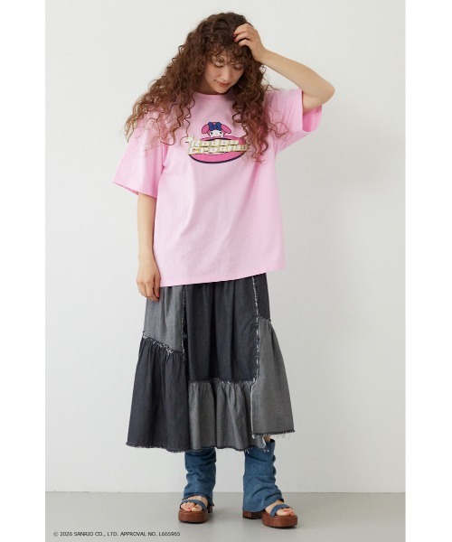RODEO CROWNS WIDE BOWL(ロデオクラウンズワイドボウル)の「(サンリオキャラクターズ) Y2KロゴTシャツ(Tシャツ/カットソー・メンズ・オフホワイト/ブルー/ブラック/ライトピンク・MEDIUM/LARGE)」の8枚目の写真