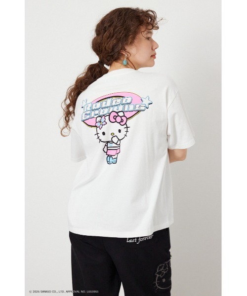 RODEO CROWNS WIDE BOWL(ロデオクラウンズワイドボウル)の「(サンリオキャラクターズ) Y2KロゴTシャツ(Tシャツ/カットソー・メンズ・オフホワイト/ブルー/ブラック/ライトピンク・MEDIUM/LARGE)」の12枚目の写真