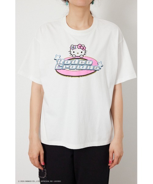 RODEO CROWNS WIDE BOWL(ロデオクラウンズワイドボウル)の「(サンリオキャラクターズ) Y2KロゴTシャツ(Tシャツ/カットソー・メンズ・オフホワイト/ブルー/ブラック/ライトピンク・MEDIUM/LARGE)」の15枚目の写真