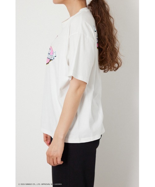 RODEO CROWNS WIDE BOWL(ロデオクラウンズワイドボウル)の「(サンリオキャラクターズ) Y2KロゴTシャツ(Tシャツ/カットソー・メンズ・オフホワイト/ブルー/ブラック/ライトピンク・MEDIUM/LARGE)」の16枚目の写真
