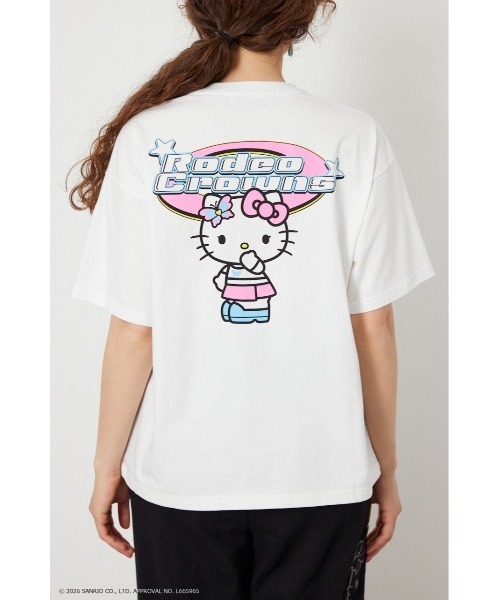 RODEO CROWNS WIDE BOWL(ロデオクラウンズワイドボウル)の「(サンリオキャラクターズ) Y2KロゴTシャツ(Tシャツ/カットソー・メンズ・オフホワイト/ブルー/ブラック/ライトピンク・MEDIUM/LARGE)」の17枚目の写真