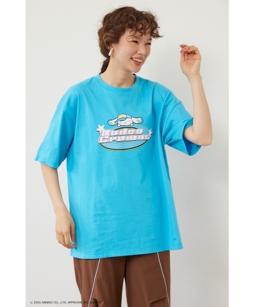 RODEO CROWNS WIDE BOWL(ロデオクラウンズワイドボウル)の「(サンリオキャラクターズ) Y2KロゴTシャツ(Tシャツ/カットソー・メンズ・オフホワイト/ブルー/ブラック/ライトピンク・MEDIUM/LARGE)」の22枚目の写真