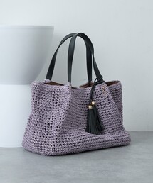 【WEB限定】フリンジチャーム付きペーパートート