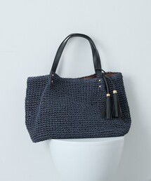 【WEB限定】フリンジチャーム付きペーパートート