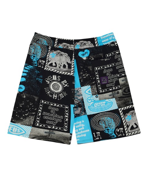 DEUS EX MACHINA(デウスエクスマキナ)の「WASHED AWAY SWIM SHORT リラックスフィット スイムショーツ(水着・メンズ・ブラック×ブルー・M/L/S)」の8枚目の写真