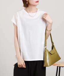 EGLANTINE メッシュ切り替えカットソー ノースリーブ